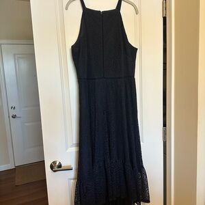 Elegant Vince Camuto Navy Lace Dress